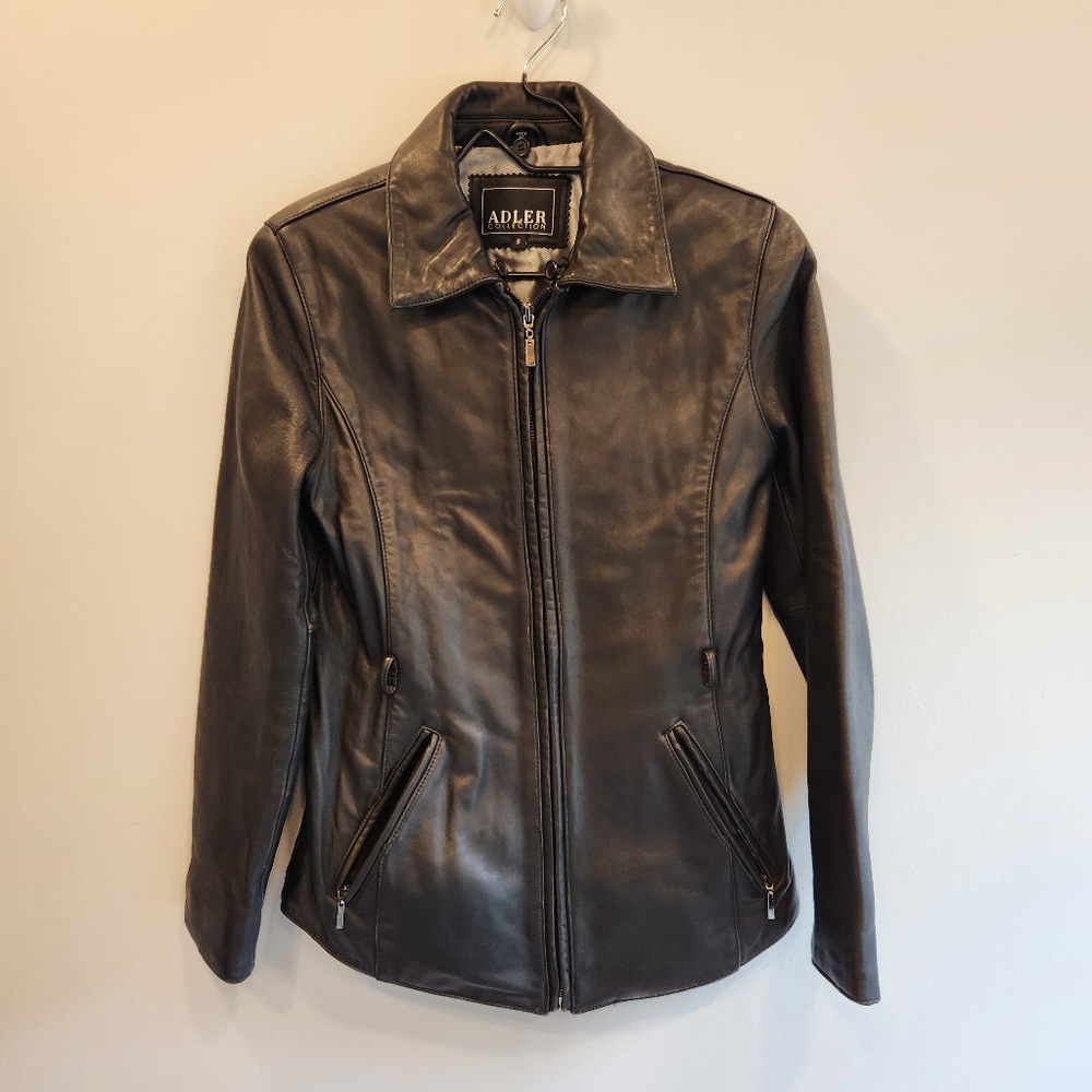 Adler Collection New Zealand Lamb Skin Leather Jacket